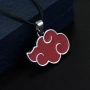 Метално колие Naruto Akatsuki Red Cloud 3.5 см – Аниме аксесоар, косплей, подарък за фенове 10154, снимка 9