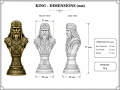 Ръчно оцветени фентъзи шахматни фигури – комплект 32 броя, снимка 7