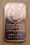 💵 1 oz медна монета Morgan Dollar – 999 медно кюлче copper coin copper bar, снимка 1