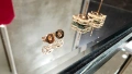 Van Cleef & Arpels VCA Rose Gold Green Malachite Vintage Alhambra Дамски Обеци, снимка 7