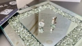 Сребърни обеци с Moissanite – 2.0ct общо, с GRA сертификат, снимка 2