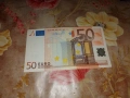Банкнота 50 евро 50 Euro 2002 перфектно състояние , снимка 2
