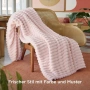 BEDSURE пухкаво одеяло 150x200см Crystal Pink, снимка 3