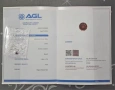 Лабораторно отгледан рубин, кървавочервен цвят, кръгъл, AGL сертификат 6.5 мм (1.3 карата-1.6 карата, снимка 1
