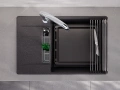 Графит  кухненска мивка от гранит Копенхаген 780x500 SmartSpace Top 60, снимка 5