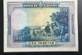 Испания.
100 песети.
1928 година.
Сервантес.
С паметника на Дон Кихот и Санчо Панса., снимка 2