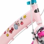 Детски велосипед Hello Kitty 16" с помощни колела, кошница и допълнително задно столче, снимка 7