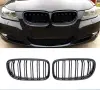 Черни Бъбреци за БМВ (BMW) E46, E60, E90, E91 – Черен Гланц (Пиано Лак), снимка 4