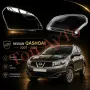 Стъкла Капаци Нисан Кашкай Qashqai Nissan 2007 - 2010 Комплект Стъкла Фарове Капаци, снимка 1