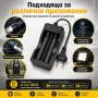 Евтино зарядно устройство за литиеви батерии Li-Ion 2 слота 2 батерии 18650 3.7V с кабел за контакт, снимка 3
