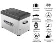 Портативен компресорен хладилник HAWEK C40 40L – 12V/24V/220V с охлаждане и замразяване, снимка 6
