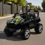 Детско електрическо бъги 4×4 с дистанционно, LED, USB и MP3 – 4 мотора, зелено, снимка 6