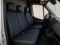 Комплект универсална тапицерия за бус 2+1 еко кожа - черна със син шев, снимка 2