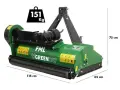 Мулчер за трактор GreenBay FML 103 см | 15–25 к.с. | 18 чука | Кардан в комплекта, снимка 2