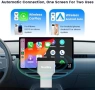 Нов Мини CarPlay Android Auto Dongle безжичен адаптер донгъл кола телефон връзка, снимка 2
