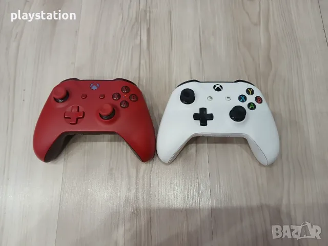 Оригинални безжични контролери Xbox Wireless Controller (червен и бял), снимка 2 - Аксесоари - 55693840