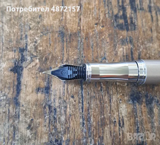 писалка Пеликан Pelikan бежова и сребрист метал в кутия, снимка 10 - Ученически пособия, канцеларски материали - 55576885