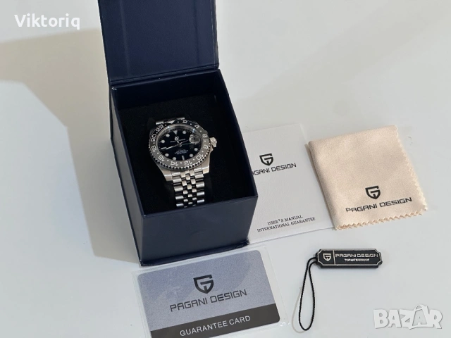Pagani Design GMT “Bruce Wayne” Jubilee PD-1662 Автоматичен Хомаж, снимка 2 - Мъжки - 54345728
