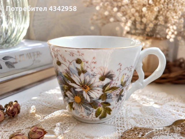 ☕ Винтидж порцеланова чаша KPM Germany.1930-1950г.