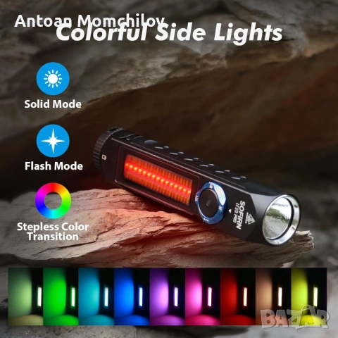 Фенер Sofirn IF23 Pro 5000 lm RGB USB-C, снимка 2 - Друга електроника - 54946249