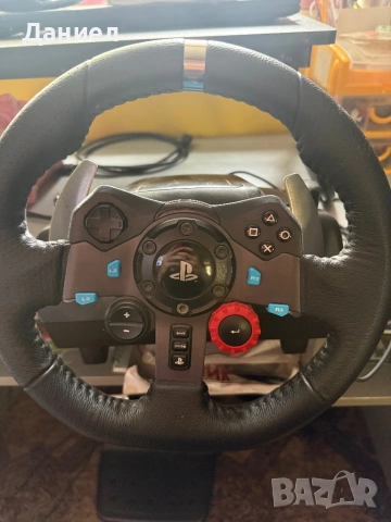 волан и педали logitech g29+shifter, снимка 2 - Джойстици и геймпадове - 54752143