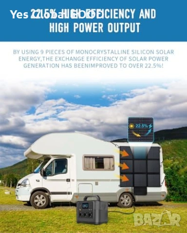 Yinleader сгъваем соларен панел 200W IP67 MC4, снимка 5 - Друга електроника - 55103109