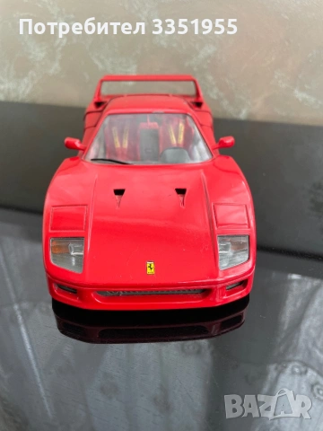 Ретро модел Ferrari F40 1/18, снимка 3 - Колекции - 54409014