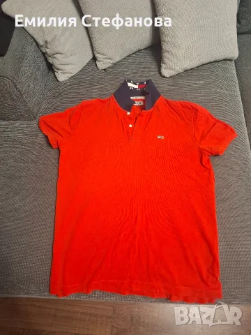 Мъжка тениска с яка Tommy Hilfiger XL