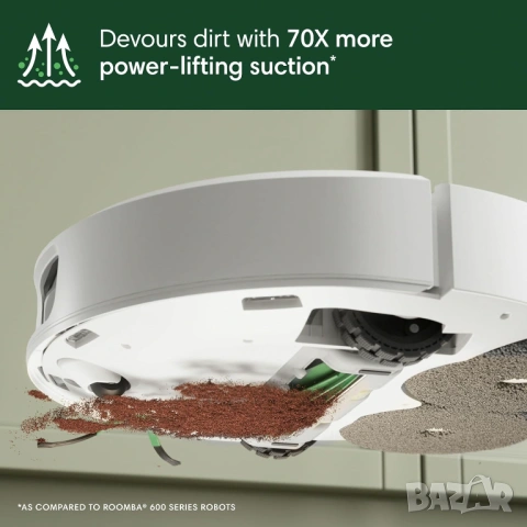Робот прахосмукачка iRobot Roomba Plus 505 Combo с AutoWash Dock - НОВА НЕРАЗОПАКОВАНА, снимка 9 - Прахосмукачки - 54730630
