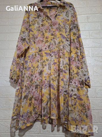 СТРАХОТНА ЕФИРНА РОКЛЯ/ТУНИКА 3XL-4XL