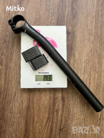 Карбоново колче Elita One 27.2, снимка 2 - Велосипеди - 54878379