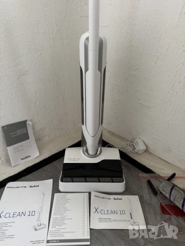 Безжична Прахосмукачка за Сухо и Мокро Почистване, Моп Rowenta X-Clean 10 GZ7540 180° Самопочистване, снимка 2 - Прахосмукачки - 55235553