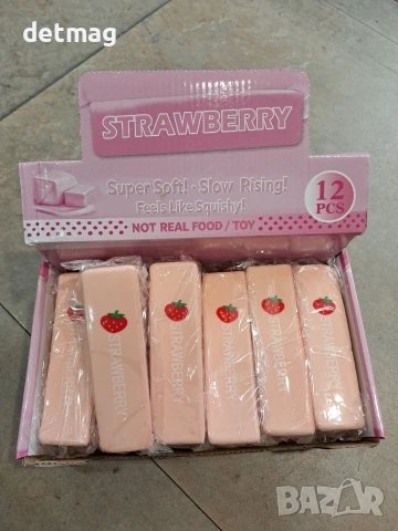 Strawberry butter squishi Ягода бътър скуиши магазин DARENLAND, снимка 2 - Образователни игри - 54971876