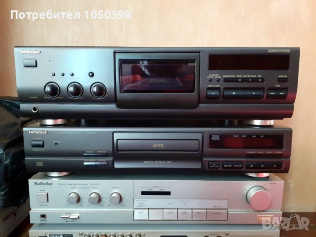 Перфектен сет Technics - Триглав дек - усиловател и сиди плеър. ПРОМОЦИЯ.