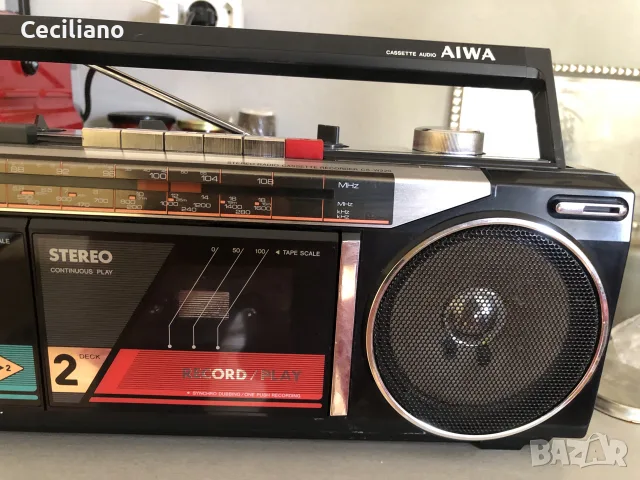 Радиокасетофон AIWA CS-W220, снимка 4 - Радиокасетофони, транзистори - 55584283