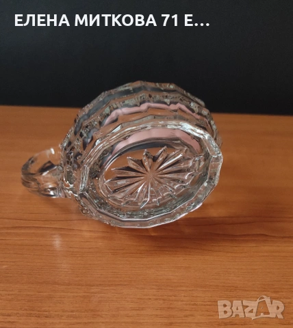 Каничка и захарница от кристално стъкло, снимка 15 - Аксесоари за кухня - 54598463