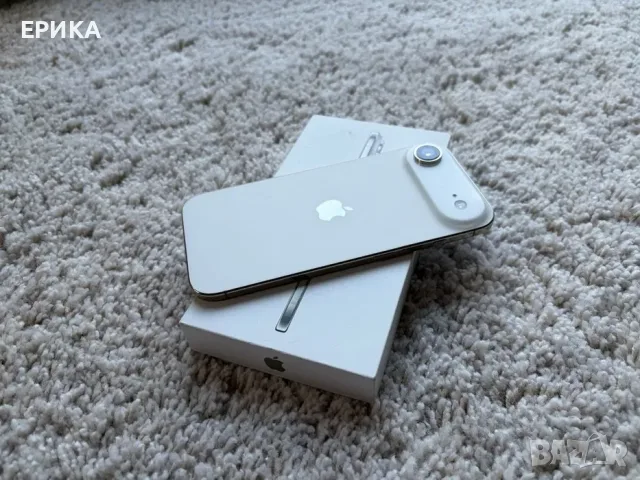APPLE iPhone AIR 256 GB Cloud White + оригинален Clear MagSafe калъф и зарядно, снимка 2 - Apple iPhone - 55595173