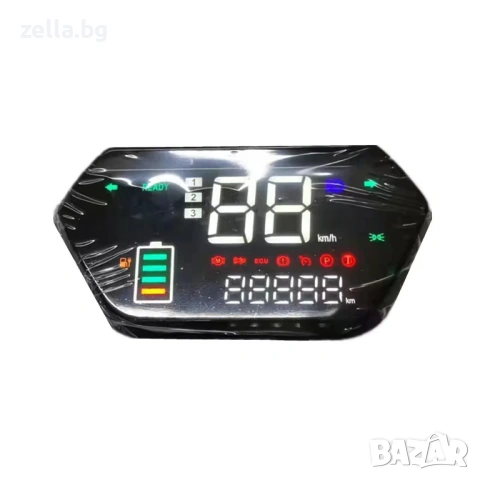 Дигитален LCD дисплей за електрическа тротинетка, велосипед, скутер CityCoco – 48V, 60V, 72V 10354, снимка 9 - Друга електроника - 54683768