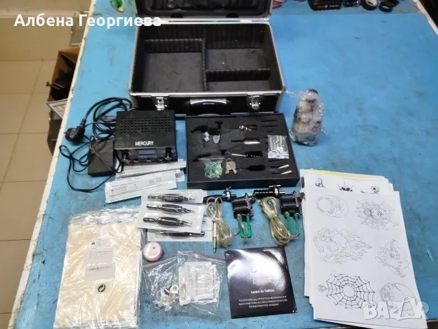 Комплект в куфар за татуировки MERCURY, снимка 10 - Други стоки за дома - 55635982