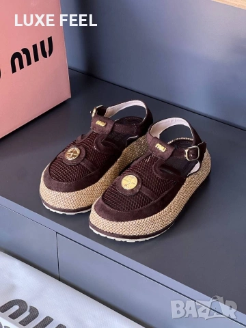 MIU MIU ⚜️Дамски Сандали , снимка 4 - Сандали - 54392456