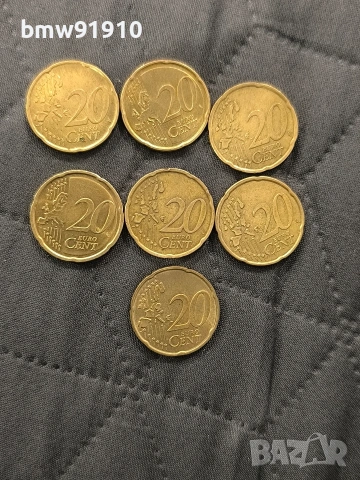 Колекционерски немски монети 20 цента, снимка 2 - Нумизматика и бонистика - 54013439