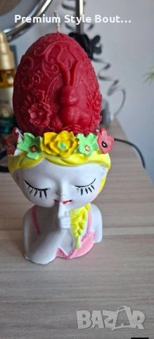 Великденски свещи яйце със зайче, снимка 11 - Декорация за дома - 54004844