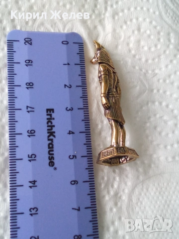 Бронзова фигурка на анубис 45033, снимка 4 - Колекции - 54173050