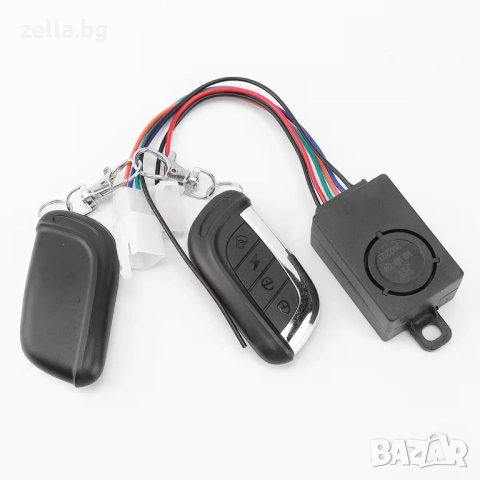 Аларма против кражба 125dB с дистанционно управление 36V-72V – за тротинетка, велосипед 10417, снимка 4 - Части за велосипеди - 54692999