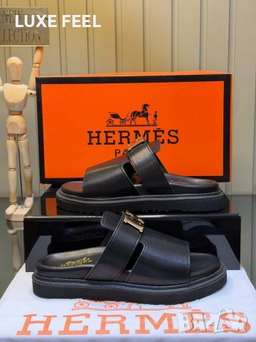 Hermes ⚜️Дамски Чехли, снимка 5 - Чехли - 54592780