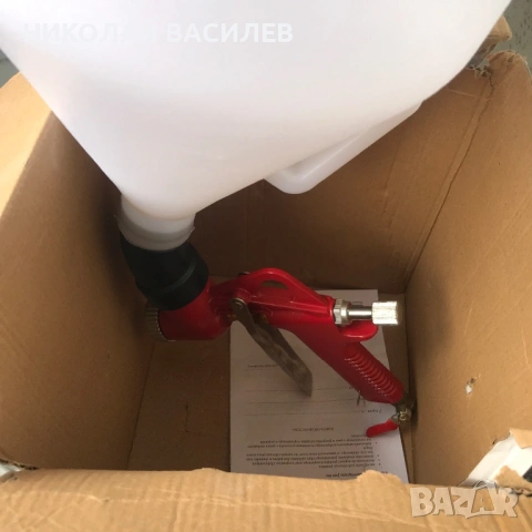 Пистолет за боядисване и мазилки с 3 съди / пневматичен  ., снимка 15 - Облицовки - 54357107