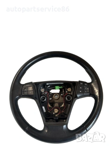 Волан от черна кожа за Volvo C70 Convertible 2.0D (2008) 