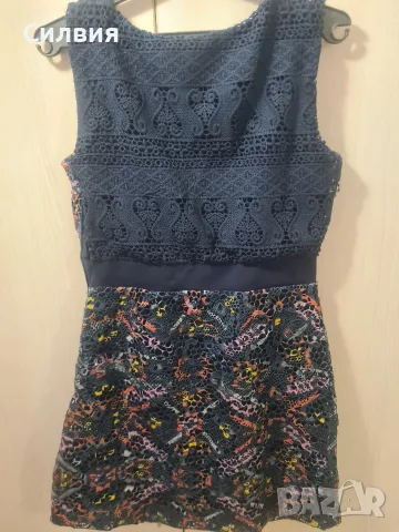 Къса дантелена дамска рокля  Desigual, снимка 3 - Рокли - 55628513