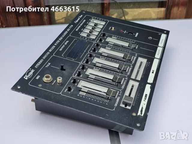 Стерео мишпулт Phonic MX-7770 с еквалайзер – Vintage DJ Mixer