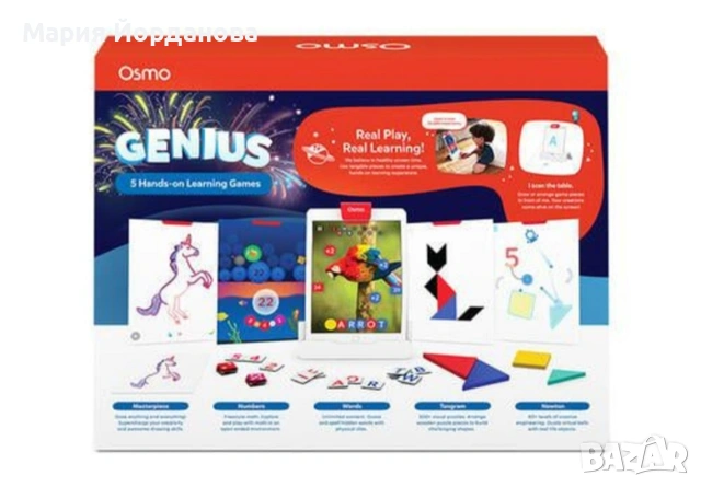 Игра за интелигентност Osmo Genius Starter Kit, 5 режима на игра, 6-10 години, снимка 3 - Образователни игри - 54410832
